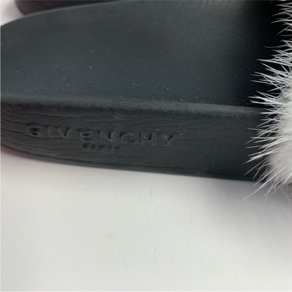 Givenchy Paris genuine fur slipper slides - Picture 3 of 5